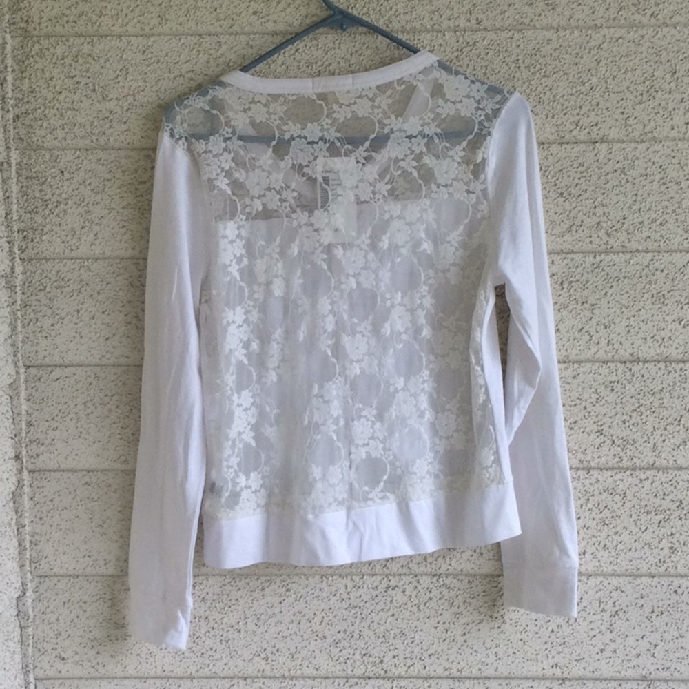 Juniors Long Sleeve T-shirt Top Size L - Picture 3 of 8